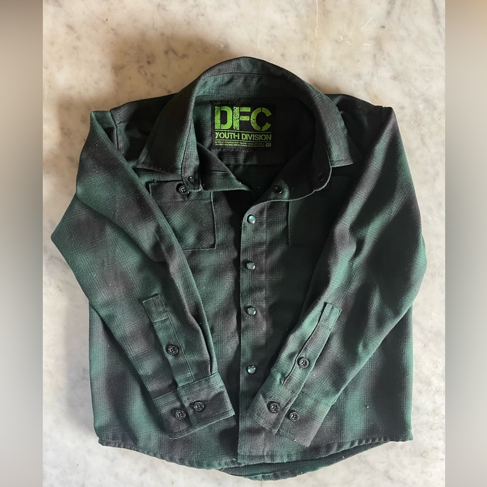 Dixxon Youth Flannel dark green size XS youth